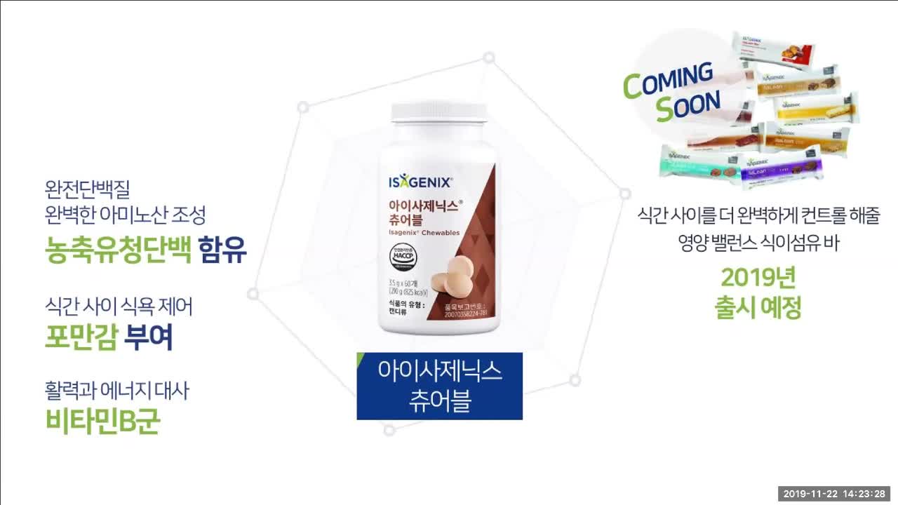 아이사제닉스 츄어블 (Isagenix Chewables)